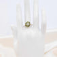 Genuine rough cut watermelon tourmaline ring in 925 sterling silver displayed on mannequin hand.