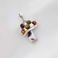 Natural Baltic Multicolor Amber Magic Mushroom Necklace - Jūratė Amber
