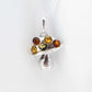 Natural Baltic Multicolor Amber Magic Mushroom Necklace - Jūratė Amber